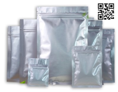 PC002 Manufacturer  silver packaging bag  design net color packaging bag  packing bag producers 45 degree